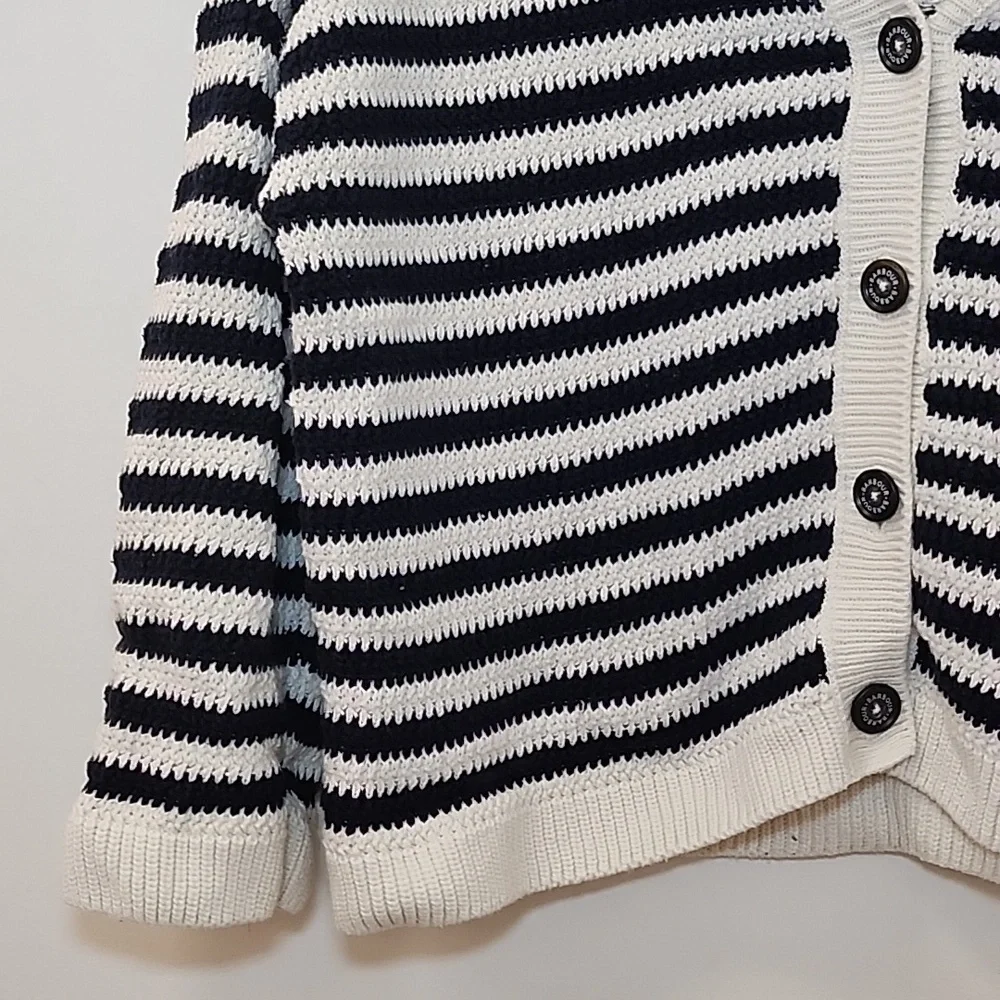 Barbour Sandgate Knitted Cardigan Women's Multi Stripe  Size 6 - Picture 8 of 16